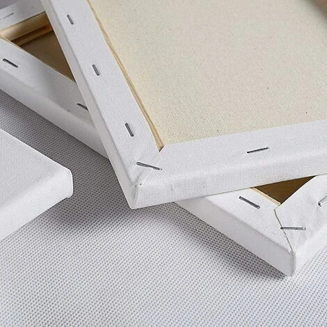 LITZEE Akademie Lot De 10 Châssis Entoilés 100 % Coton Blanc 20 X 20 Cm 4 LITZEE Akademie Lot De 10 Châssis Entoilés 100 % Coton Blanc 20 X 20 Cm – Image 2