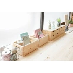 Caisse En Bois De Rangement 60 X 40 X 23 Cm 11 Caisse En Bois De Rangement 60 X 40 X 23 Cm -ATMOSPHERA || VIDAXL || Safavieh Soldes 2670663 5
