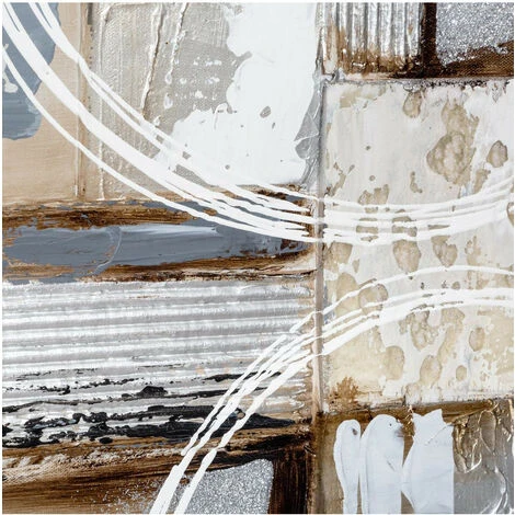 Atmosphera - Tableau Toile Murale Peinture En Relief Abstrait 150 X 50 Cm 4 Atmosphera - Tableau Toile Murale Peinture En Relief Abstrait 150 X 50 Cm – Image 2