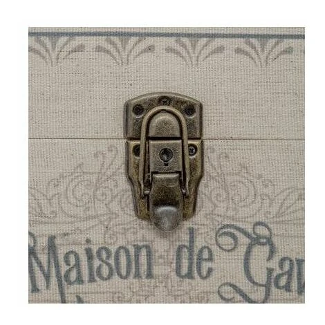 ATMOSPHERA Lot De Malles Carrés En Bois - Tailles Différentes - Hiver - Beige - Livraison Gratuite 6 ATMOSPHERA Lot De Malles Carrés En Bois - Tailles Différentes - Hiver - Beige - Livraison Gratuite – Image 4