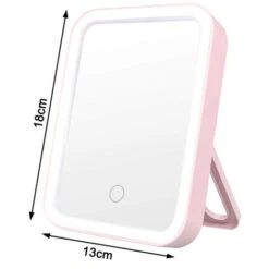 Miroir De Maquillage LED Portable Avec 3 Réglages De Lumière Réglables, 1x Grand Miroir De Courtoisie éclairé Sans Fil Pour Les Voyages -ATMOSPHERA || VIDAXL || Safavieh Soldes 28031228 5