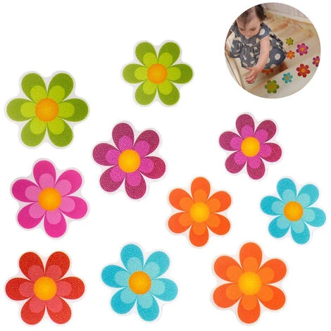 10 Pièces Autocollants De Baignoire Antidérapants Autocollants Adhésifs Avec Des Couleurs Vives, Des Marches De Bain Daisy Et Des Appliques Antidérapantes Pour Baignoire, Escaliers, Salle De Douche Et 4 10 Pièces Autocollants De Baignoire Antidérapants Autocollants Adhésifs Avec Des Couleurs Vives, Des Marches De Bain Daisy Et Des Appliques Antidérapantes Pour Baignoire, Escaliers, Salle De Douche Et – Image 2