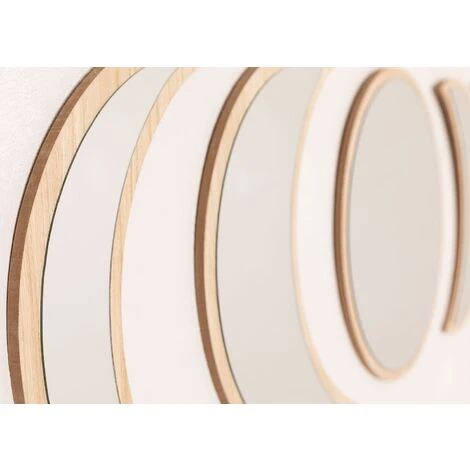 Miroirs Muraux En Bois 5 Pièces Estel SKLUM 6 Miroirs Muraux En Bois 5 Pièces Estel SKLUM – Image 4