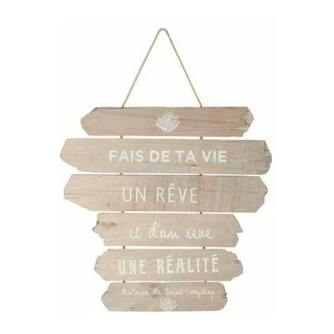 ATMOSPHERA Décoration Murale à Suspendre 28 X 38 Cm - Citation Rêve De Saint-Exupéry - Livraison Gratuite 3 ATMOSPHERA Décoration Murale à Suspendre 28 X 38 Cm - Citation Rêve De Saint-Exupéry - Livraison Gratuite