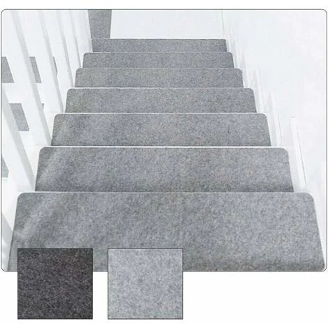 Kueatily 14 Pièces Tapis Escalier Antidérapant Tapis Adhésif Tapis De Marche Couvre Tapis De Sécurité Lavable Pour Enfants Anés Et Animaux De Compagnie (Gris Clair) 3 Kueatily 14 Pièces Tapis Escalier Antidérapant Tapis Adhésif Tapis De Marche Couvre Tapis De Sécurité Lavable Pour Enfants Anés Et Animaux De Compagnie (Gris Clair)