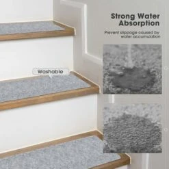 Kueatily 14 Pièces Tapis Escalier Antidérapant Tapis Adhésif Tapis De Marche Couvre Tapis De Sécurité Lavable Pour Enfants Anés Et Animaux De Compagnie (Gris Clair) 10 Kueatily 14 Pièces Tapis Escalier Antidérapant Tapis Adhésif Tapis De Marche Couvre Tapis De Sécurité Lavable Pour Enfants Anés Et Animaux De Compagnie (Gris Clair) -ATMOSPHERA || VIDAXL || Safavieh Soldes 28507148 4
