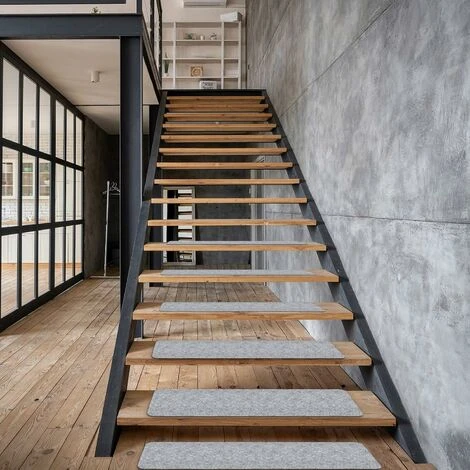 Kueatily 14 Pièces Tapis Escalier Antidérapant Tapis Adhésif Tapis De Marche Couvre Tapis De Sécurité Lavable Pour Enfants Anés Et Animaux De Compagnie (Gris Clair) 7 Kueatily 14 Pièces Tapis Escalier Antidérapant Tapis Adhésif Tapis De Marche Couvre Tapis De Sécurité Lavable Pour Enfants Anés Et Animaux De Compagnie (Gris Clair) – Image 5