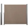 Paravent Extérieur Rétractable - 2,5 X 1,6 M Taupe