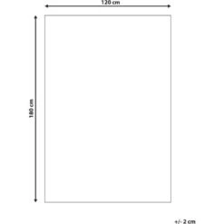 Tapis D'Intérieur Ou D'Extérieur Gris Clair Et Blanc En Polypropylène Motif Géométrique Pour Terrasse Ou Salon Au Style Moderne 120 X 180 Cm Beliani -ATMOSPHERA || VIDAXL || Safavieh Soldes 29381047 3