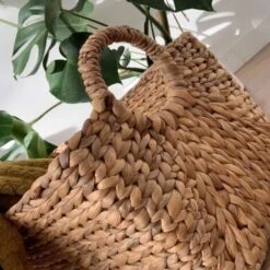 Panier En Jacinthe D'eau Avec Poignées - L46xP27xH27 - Casâme -ATMOSPHERA || VIDAXL || Safavieh Soldes 29676439 5