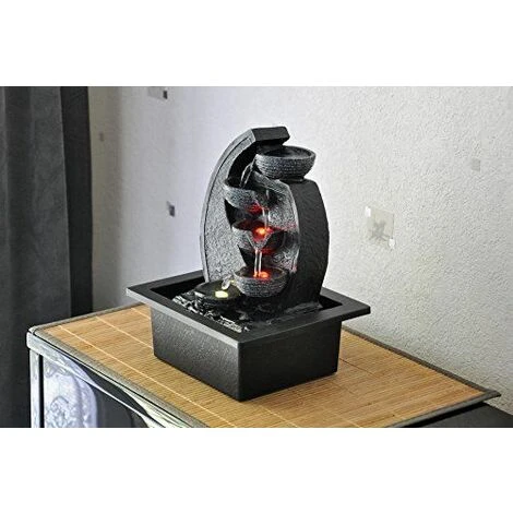 Zen'Light CASCADE-V2 Fontaine Polyrésine Gris/Noir 17 X 21 X 26 Cm 3 Zen'Light CASCADE-V2 Fontaine Polyrésine Gris/Noir 17 X 21 X 26 Cm