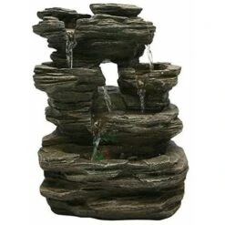 Zen'Light SCFR130 Pietra Fontaine Nature Gris Pierre 25 X 17 X 35 Cm