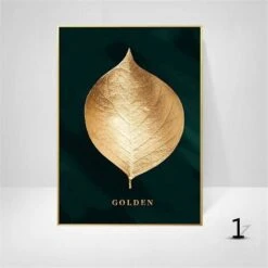 LITZEE Lot De 3 Affiches Murales Design Avec Motifs Forêt, Feuille Dorées, Palme, Sans Cadre, Décoration Murale Pour Le Salon -ATMOSPHERA || VIDAXL || Safavieh Soldes 29996795 3