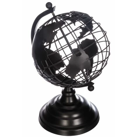 ATMOSPHERA Globe Terrestre En Métal - 20 X 18 X 29,5 3 ATMOSPHERA Globe Terrestre En Métal - 20 X 18 X 29,5