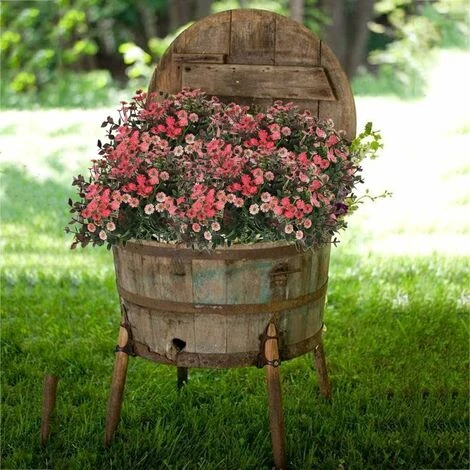 LITZEE 3 Pcs Fleurs Artificielles Marguerites Fleurs Artificielles Eucalyptus Plantes Artificielles Fleurs En Plastique Faux Fleurs Décoration Pour Balcon Jardin Pot Intérieur Vase Décoration 6 LITZEE 3 Pcs Fleurs Artificielles Marguerites Fleurs Artificielles Eucalyptus Plantes Artificielles Fleurs En Plastique Faux Fleurs Décoration Pour Balcon Jardin Pot Intérieur Vase Décoration – Image 4