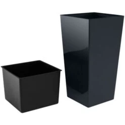 Prosperplast Urbi Grand Pot De 91,5 Litres, Plastique, 40 X 40 X 75 Cm Anthracite -ATMOSPHERA || VIDAXL || Safavieh Soldes 30806964 5