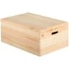 Boîte De Rangement En Pin Massif Avec Couvercle Taille 5