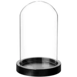 ATMOSPHERA Cloche Décorative En Verre Shine 29cm Noir
