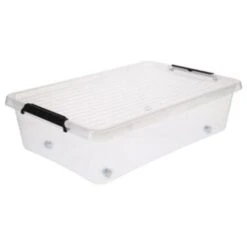 Boîte De Rangement Clip 22L Transparent