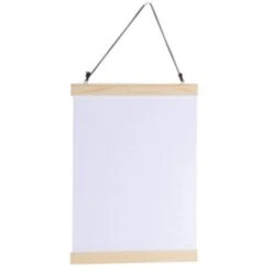 Paris Prix - Porte Affiche En Bois Magnétique A4 Naturel