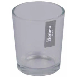 Paris Prix - Photophore En Verre Fumé Glass 6cm Gris