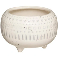 ATMOSPHERA Vide Poche En Céramique Safari 12cm Blanc