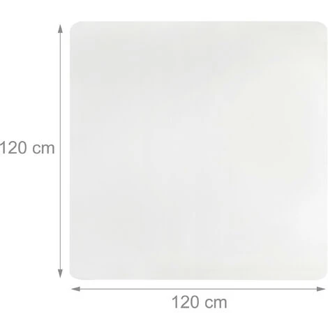 Relaxdays Tapis De Protection Sol, Chaise De Bureau, 120x120, Protection Chaise Parquet Lino, Antidérapant, Transparent 6 Relaxdays Tapis De Protection Sol, Chaise De Bureau, 120x120, Protection Chaise Parquet Lino, Antidérapant, Transparent – Image 4