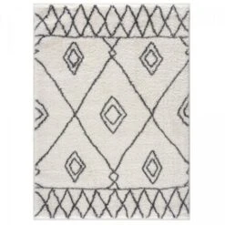 60x110 - Tapis Design Ethnique Moderne Tapis Jute Polyester - Tapis Entree Interieur Berbére - Petit Tapis D'Entrée D'Intérieur Idéal Pour L'Entrée