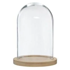 ATMOSPHERA Cloche Décorative En Verre Shine 26cm Naturel