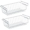 WENKO Panier Suspendu, Rangement Placard Cuisine à Suspendre, Lot De 2, Métal, 45.5x27.5x12.5 Cm, Chromé -ATMOSPHERA || VIDAXL || Safavieh Soldes 34038691 1