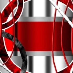 Tableau Abstrait Rouge Variation - 80x50 Cm -ATMOSPHERA || VIDAXL || Safavieh Soldes 34554950 4