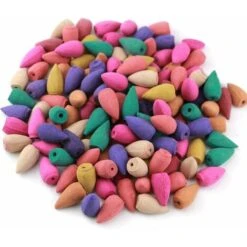 300pcs Cônes D'encens à Reflux, Cônes D'encens à Reflux, Cônes D'encens Naturels, Bâtonnets D'encens à Reflux, Cônes D'encens Aromatiques Naturels, Mélange De 9 Cônes D'encens Aux Parfums Différents