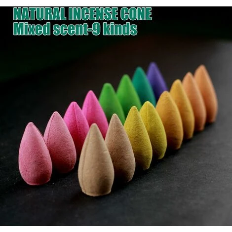 300pcs Cônes D'encens à Reflux, Cônes D'encens à Reflux, Cônes D'encens Naturels, Bâtonnets D'encens à Reflux, Cônes D'encens Aromatiques Naturels, Mélange De 9 Cônes D'encens Aux Parfums Différents 5 300pcs Cônes D'encens à Reflux, Cônes D'encens à Reflux, Cônes D'encens Naturels, Bâtonnets D'encens à Reflux, Cônes D'encens Aromatiques Naturels, Mélange De 9 Cônes D'encens Aux Parfums Différents – Image 3