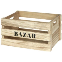 Lot De 3 Cagettes En Bois BAZAR Home Deco Factory -ATMOSPHERA || VIDAXL || Safavieh Soldes 35114692 3