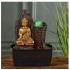 Fontaine Bouddha Haka - L 15 X L 20 X H 25 Cm - LED - Livraison Gratuite