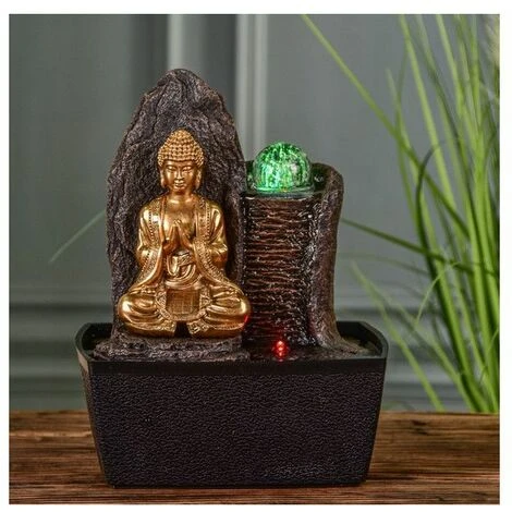 Fontaine Bouddha Haka - L 15 X L 20 X H 25 Cm - LED - Livraison Gratuite 3 Fontaine Bouddha Haka - L 15 X L 20 X H 25 Cm - LED - Livraison Gratuite