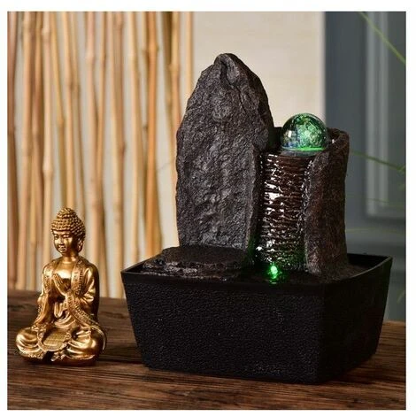 Fontaine Bouddha Haka - L 15 X L 20 X H 25 Cm - LED - Livraison Gratuite 5 Fontaine Bouddha Haka - L 15 X L 20 X H 25 Cm - LED - Livraison Gratuite – Image 3