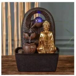 Fontaine Bouddha Bhava - L 15 X L 20 X H 25 Cm - LED - Livraison Gratuite 10 Fontaine Bouddha Bhava - L 15 X L 20 X H 25 Cm - LED - Livraison Gratuite -ATMOSPHERA || VIDAXL || Safavieh Soldes 35601688 4