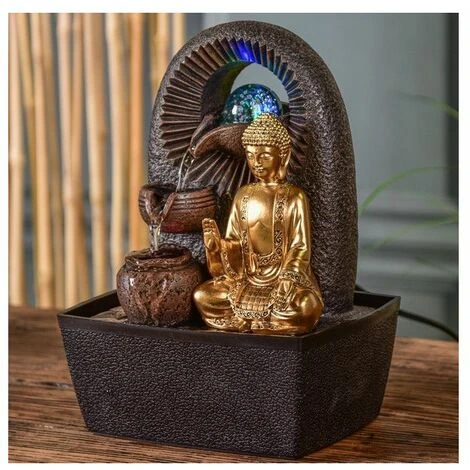 Fontaine Bouddha Bhava - L 15 X L 20 X H 25 Cm - LED - Livraison Gratuite 7 Fontaine Bouddha Bhava - L 15 X L 20 X H 25 Cm - LED - Livraison Gratuite – Image 5
