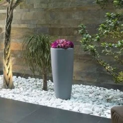 Pot Rond En Résine H 70 Mod. Agave Vert -ATMOSPHERA || VIDAXL || Safavieh Soldes 3582122 3