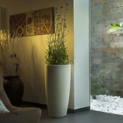 Pot Rond En Résine H 70 Mod. Agave Vert -ATMOSPHERA || VIDAXL || Safavieh Soldes 3582122 5