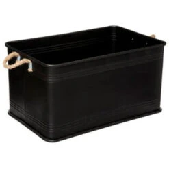 ATMOSPHERA Lot De 3 Malles Design En Métal Cuba 60cm Noir -ATMOSPHERA || VIDAXL || Safavieh Soldes 36890471 5