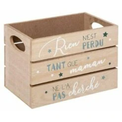 ATMOSPHERA Lot De 2 Cagettes En Bois Enfant 30cm Bleu 9 ATMOSPHERA Lot De 2 Cagettes En Bois Enfant 30cm Bleu -ATMOSPHERA || VIDAXL || Safavieh Soldes 36895388 3