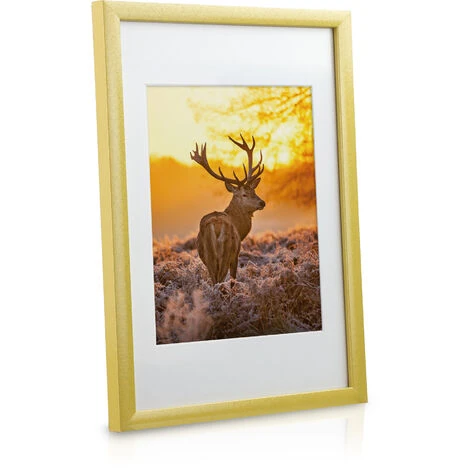 Bomoe Passion Set De 18 Cadres Photos Passion Lot Pour Décoration Murale Pour Chambre Salon Bureau Maison Or 6 Bomoe Passion Set De 18 Cadres Photos Passion Lot Pour Décoration Murale Pour Chambre Salon Bureau Maison Or – Image 4