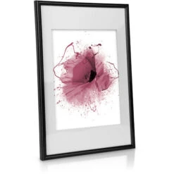 Bomoe Blossom Set De 24 Cadres Photo En Matière Synthétique, Cadre Decoration Murale Pele Mele Avec Passepartout, Lot Cadre Photo Noir -ATMOSPHERA || VIDAXL || Safavieh Soldes 37850230 5