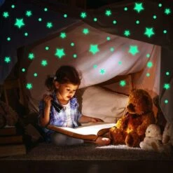 Stickers Étoiles Et Lune, Lumineuses Stickers Étoiles, Phosphorescentes Stickers Muraux, Glow In The Dark Stickers Muraux Pour Enfants Et Décoration Pour Chambre à Coucher -ATMOSPHERA || VIDAXL || Safavieh Soldes 37994699 5