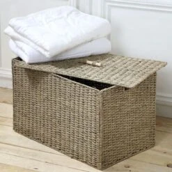 Coffre Pliable En Jonc De Mer Avec Couvercle - Casâme -ATMOSPHERA || VIDAXL || Safavieh Soldes 38047643 2