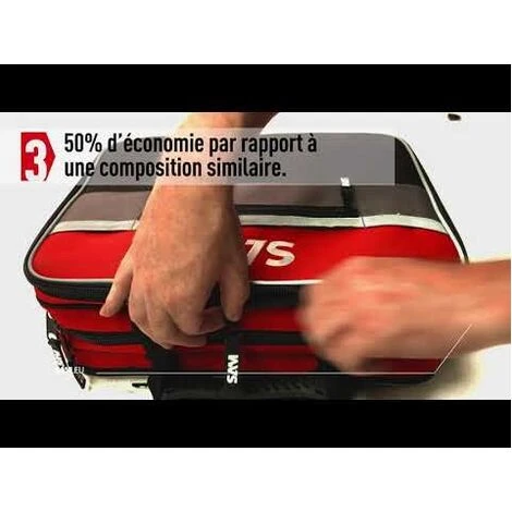 Mallette Textile De 100 Outils De Maintenance Sam Outillage CP100NZ 4 Mallette Textile De 100 Outils De Maintenance Sam Outillage CP100NZ – Image 2