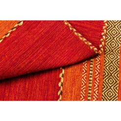 Doge Milano Tapis Moderne Kansas, Style Kilim, 100% Coton, Rouge, 170x120cm 7 Doge Milano Tapis Moderne Kansas, Style Kilim, 100% Coton, Rouge, 170x120cm -ATMOSPHERA || VIDAXL || Safavieh Soldes 38602154 3