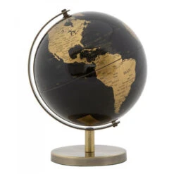 Dmora Globe Décoratif, En Matière Plastique, Avec Base En Métal, Couleur Noire, Dimensions 13 X 17 X 13 Cm, Avec Emballage Renforcé -ATMOSPHERA || VIDAXL || Safavieh Soldes 38603309 4